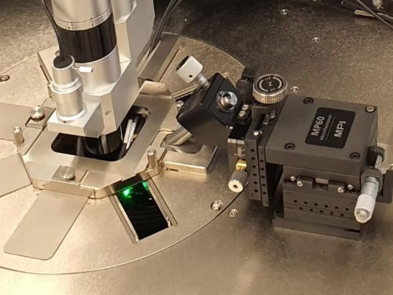 Positioner für Wedge-Kontaktierung an einem Thermochuck